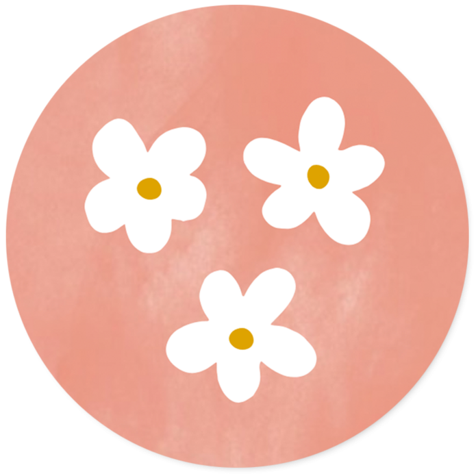 Sluitsticker bloem 2
