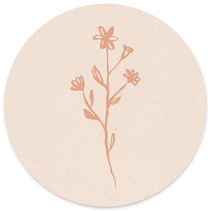 Sluitsticker bloem