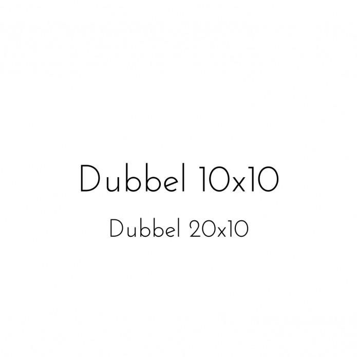 20x10 (Dubbel)