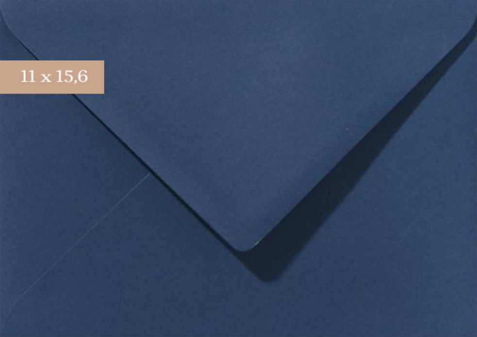 Envelop 11x15,6 donkerblauw