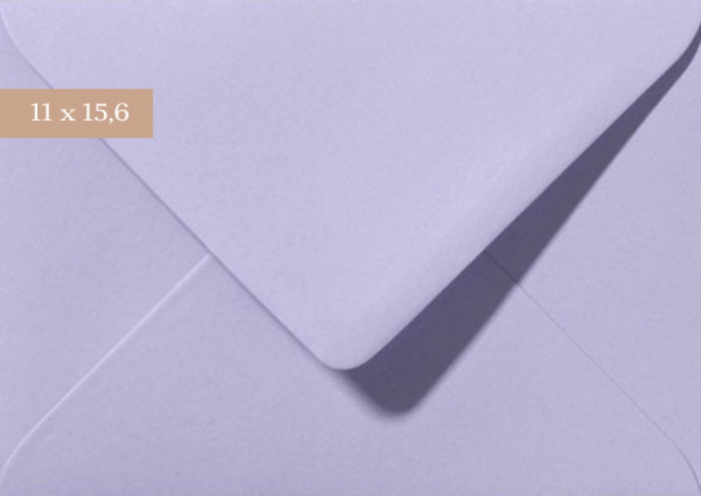 Envelop 11x15,6 Lavendel