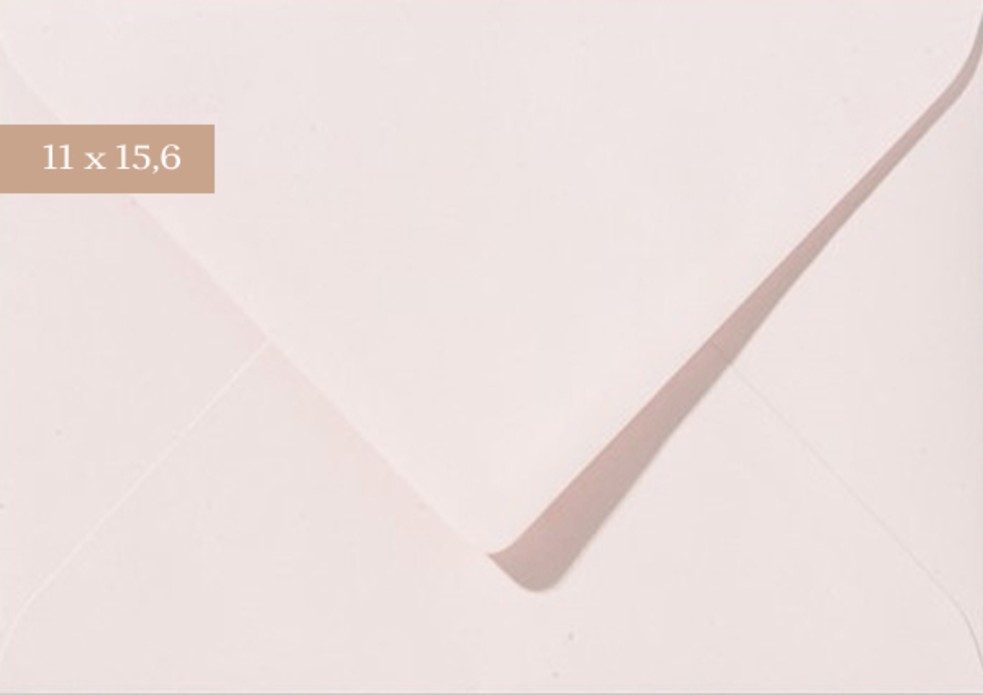 Envelop 11x15,6 Lichtroze