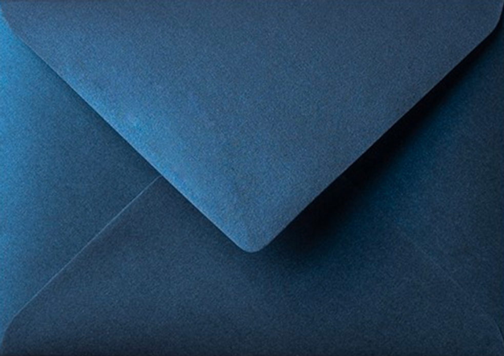 Envelop 12x18 Donkerblauw metallic