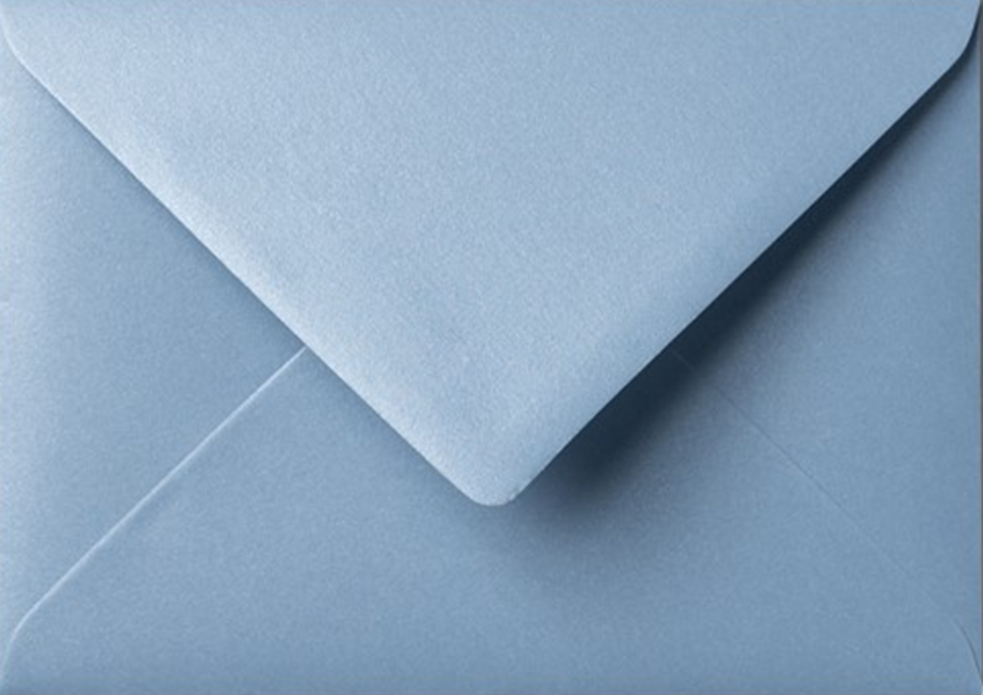 Envelop 12x18 Lichtblauw metallic