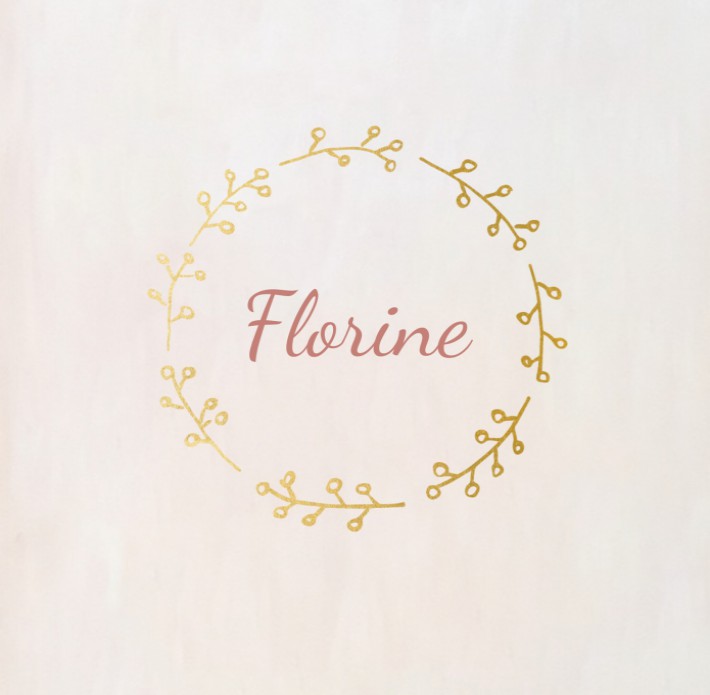 Geboortekaartje bloem - Florine