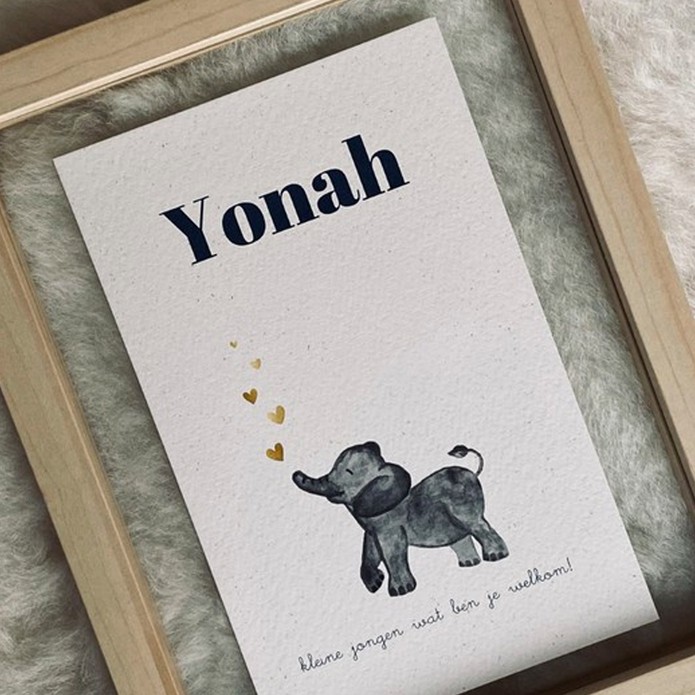 Geboortekaartje-Olifantje-Yonah