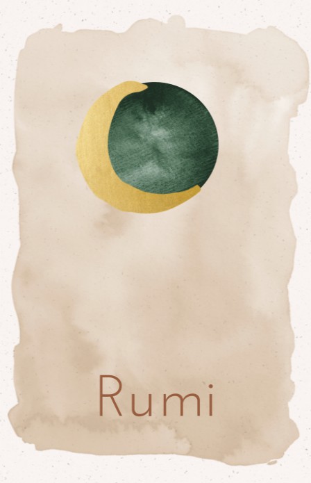 Rumi maan geboortekaartje voor