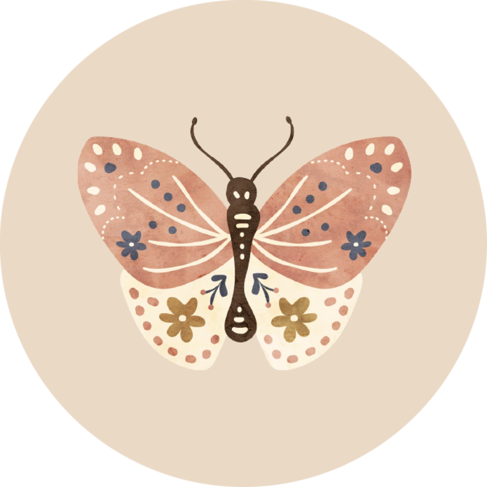 Sluitsticker vlinder July