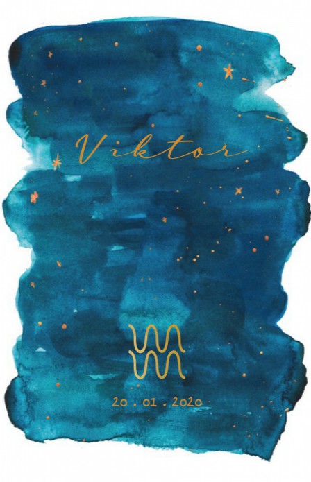 Viktor sterrenbeeld kaartje