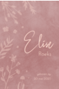 Elise geboortekaartje met bloemetjes