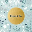 Emma Bo geboortekaartje bloemetjes voor