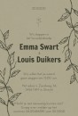 Emma Louis trouwkaartje voor