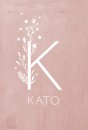 Kato geboortekaartje met bloemen voor