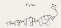 Kyan origami diertjes liggend kaartje voor