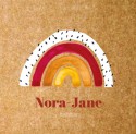 Nora-Jane regenboog op karton voor