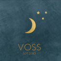 Voss velvetlook kaartje met maanstand voor