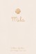 Geboortekaartje schelp - Mila